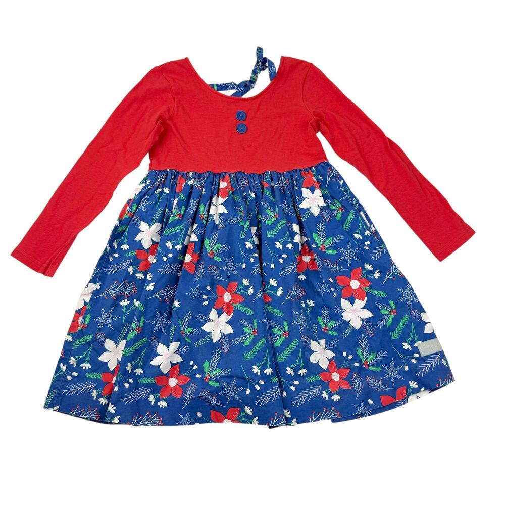 Eleanor Rose Poinsettia Holiday Dress